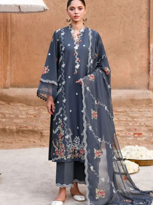 VERDENT TAPESTRY-3PC EMBROIDERED LAWN SUIT