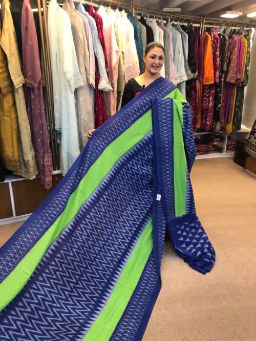 Imported handloom cotton ekkat saree-B02