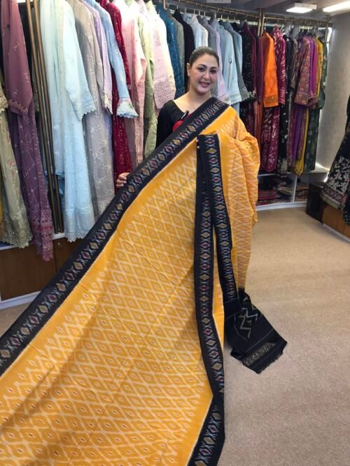 Imported handloom cotton ekkat saree-B06