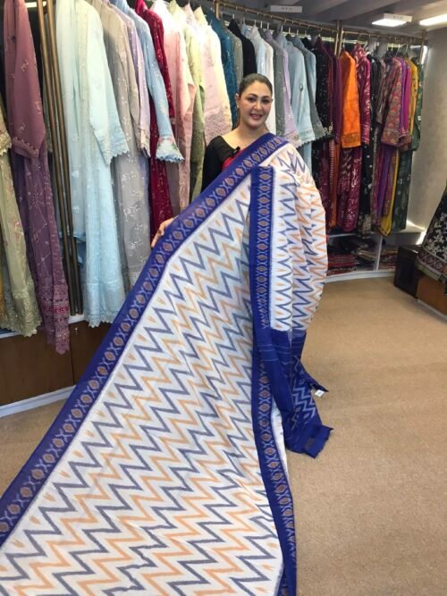 Imported handloom cotton ekkat saree-B07