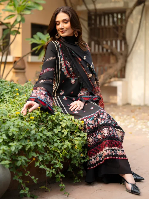 AN-007_1 ANGAAN BY MAHNUR AN-007 | 3 PC Lawn