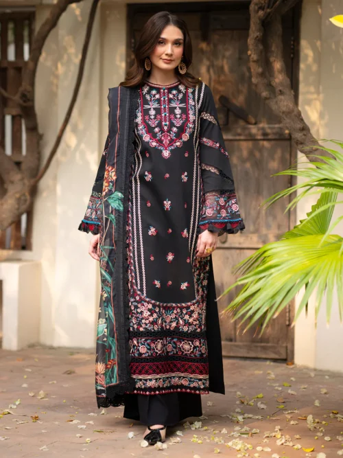 ANGAAN BY MAHNUR AN-007 | 3 PC Lawn